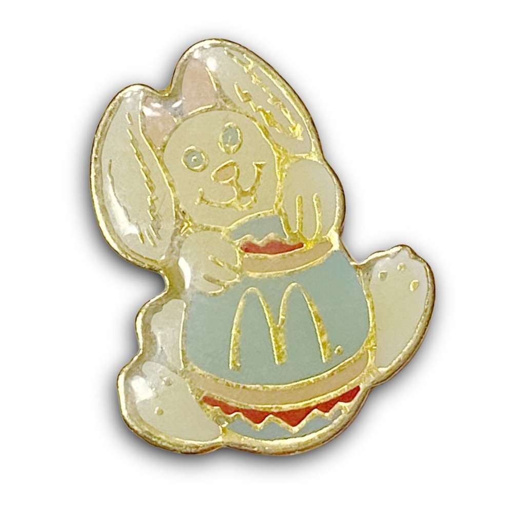 McDonald’s Pin Easter Bunny Vintage Y2K Pastel Easter Egg Metal Lapel Pin